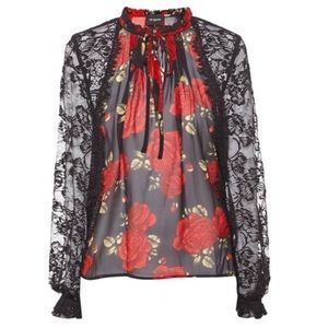 The Kooples Gorgeous Rose Lace Blouse!